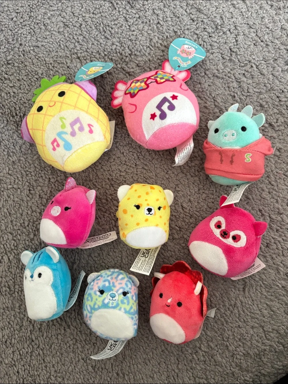 Squishmallows Squishville Bright Squad Mini Soft Plush Stuffed Toy